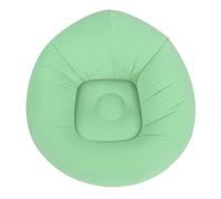 Haofy Poltroncina Gonfiabile, Divano Ad Aria Ergonomico in Materiale Floccato Morbido in PVC per Camera da Letto, Soggiorno, Campeggio e Spiaggia (GREEN)