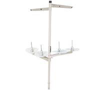 Haofy Porta Bobina per Macchina da Cucire, Rastrelliera per Filo di Ferro Supporta 4 Coni e Bobine, Design Compatto Salva Spazio di Lavoro per Progetti di Ricamo Industriale Domestico, Facile