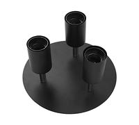 Haofy Portafaretto da Soffitto Base Lampada E27 Girevole a 3 Teste con Bracci Orientabili a 90° e Orientabili a 330° per, Camera da Letto, Soggiorno