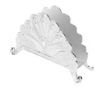 Haofy Portatovaglioli, Classico Porta Fazzoletti da Tavolo in Metallo con Pavone Dispenser da Tavolo Autoportante per Fazzoletti per la Cucina Domestica Decorazioni per Interni Ed (SILVER)