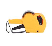 Haofy Pratica Etichettatrice per Cartellini del Prezzo a 8 Cifre con Coperchio per Negozi, Fabbriche, Laboratori Plastica 1 Set (Cinese giallo)