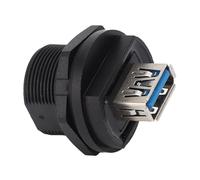 Haofy Presa Femmina a Doppia Testa Connessione Robusta USB 3.0 Doppio Connettore Femmina per Ambienti Difficili