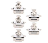 Haofy Push Pulsante Blocco Dell'armadio, Set di Manopole per Porte Squisite in Lega di Zinco Set di 5, per, Yacht (Colore di perle)