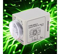 Haofy Relè Temporizzato Interruttore Temporizzato con Ritardo Regolabile per di Controllo Automatico Ritardo di Accensione per Uso Industriale (60S)