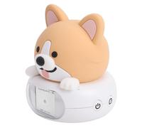 Haofy Robot da Scrivania con Intelligenza Artificiale, Robot Chat Intelligente con Comandi Vocali, Luce Notturna per Comodino, Cameretta dei Bambini, Assistente Domestico da 3,82 Pollici (Cagna)