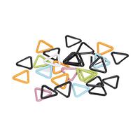Haofy Robusti Marcatori per Punto Triangolare in Metallo con Colori Vivaci, 30 Pennarelli per Chiusura All'uncinetto per gli Appassionati di Cucito e Maglieria