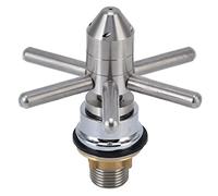 Haofy Rubinetto per Lavello in Vetro, in Acciaio Inox, Risparmio Idrico Al 70%, con Base a Forma di Stella, Alimentazione Richiesta, per Bar, Ristorante, Domestica, Caffetteria,