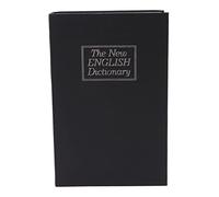 Haofy Salvadanaio a Libro a Forma di Dizionario in Acciaio Inossidabile - Cassetta di Sicurezza con Serratura capacità di 400 Ml per Monete e Oggetti di Valore con Chiusura di Sicurezza per Ufficio