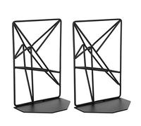 Haofy Scaffale Fermalibri Robusto con Geometria Solida con Cuscinetto Antiscivolo, Supporto per Libri per Ufficio e Scuola 2 Pezzi