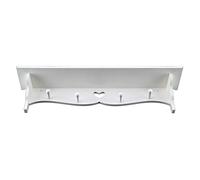 Haofy Scaffali di Stoccaggio Montato a Parete a Forma di Cuore con Spazio di Archiviazione Comodo Ed Elegante, Ganci Intelligenti per un'organizzazione Facile, Design Facile da Pulire, Che (WHITE)