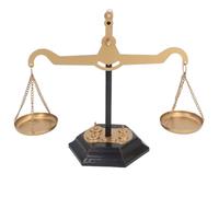 Haofy Scala della Bilancia di Ferro Vintage Decorazioni per Lo Stress Artigianato Scala di Bilanciamento Antico per L'arredamento della Scrivania Domestica e Dell'ufficio