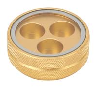 Haofy Scatola per Suggerimenti per Stecche da Biliardo, Contenitore in Alluminio Resistente per un Facile Recupero, Perfetto per Club e Tornei (GOLD)