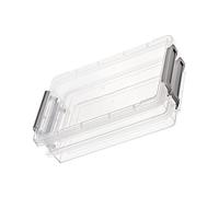 Haofy Scatola Portadocumenti in Plastica Portatile Antipolvere da 2 Pezzi per L'organizzazione di Documenti A4, Contenitori Impilabili per Ufficio e Uso Domestico (#11)