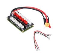 Haofy Scheda Adattatore Batteria JST Plug XH 2S/3S con Indicatori LED per Ricarica Rapida, Adatta per Hobbisti, Materiale ABS