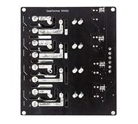 Haofy Scheda Modulo relè a Stato Solido a 4 Controller Interruttore SSR con Impostazione del Livello di Tensione Alta/bassa per Automazione Industriale da 5 V a 12 V