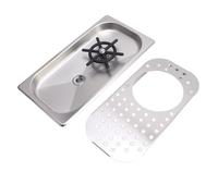 Haofy Sciacquatrice per Brocca in Acciaio Inossidabile 304 Lavaggio Ad Alta Pressione a 2 Stadi con Spruzzo Multi-angolo per Bar, Caffetteria, Domestica (#1)