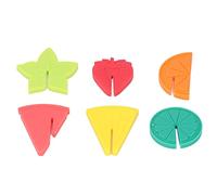 Haofy Segnabicchieri da Vino 6 Pezzi Etichette per Tazze Riutilizzabili con Motivo a Frutta in Silicone per Feste Al Bar, Serate di Cocktail, Cene