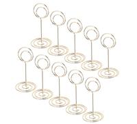 Haofy Segnaposto da Tavolo da 10 Pezzi, Segnaposto e Supporto, Base Robusta per Matrimoni, Decorazioni per l'ufficio, la Casa, Contiene Foto, Biglietti da Visita con Eleganza (GOLD)