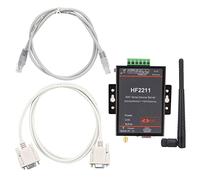 Haofy Server di Rete Seriale HF2211 Dispositivo di Comunicazione Versatile con Supporto/IP per Applicazioni da a WiFi Ed Ethernet 95 X 65 X 25 Mm