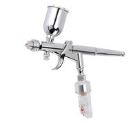 Haofy Set Aerografo Professionale con Tecnologia Avanzata per Pittura Murale e Auto Ugello da 0,3 Mm Tazza da 15 Cc