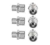 Haofy Set Connettori Aerografo Pratico Adattatore da 6 Pezzi per la Sostituzione e L'assemblaggio di Parti di Pistole a Spruzzo Cosmetiche per Artisti e Appassionati del Fai da Te Ferro