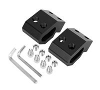 Haofy Set da 2 Robusti Supporti per Guide Universali per il di Guide Alpha, Portautensili Personalizzabile per Efficienza, Tutti i Livelli di Bricolage, Colore Nero (BLACK)