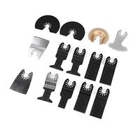 Haofy Set da Taglio di Precisione con Lame Multiutensile Oscillanti da 14 Pezzi con Lame Durevoli in Acciaio Ad Alto Tenore di Carbonio per Progetti di Miglioramento Domestico