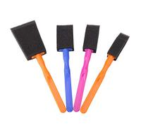 Haofy Set di 4 Pennelli in Spugna e Schiuma, Durevoli e Belli per Dipingere con Manico in Plastica per Giovani Artisti, Adatti per Bambini Dai 2 Ai 6 Anni