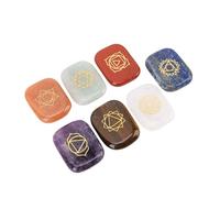 Haofy Set di 7 Pietre Runiche con Simboli Runici in Oro Incisi, Rune di per Yoga, Meditazione, Divinazione con Sacchetto di Velluto, Forniture per Stregoneria Adatte Ai Principianti per