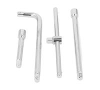 Haofy Set di Barre di Prolunga per Presa di Guida, Robusta Barra Scorrevole in Acciaio Al Cromo Vanadio, Chiave a T con Connettore da 1/2 Pollice, Set da 4 Pezzi per gli Appassionati di Auto