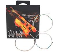 Haofy Set di Corde per Viola con Anima in Acciaio e Avvolgimento in Nichel-argento, Set Completo per 14 16 Viole, Tono Caldo e Ricco, Risposta Stabile per gli Studenti Che Si Esercitano