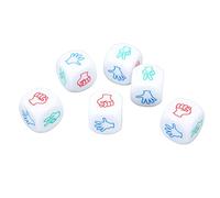 Haofy Set di Dadi da 12 Pezzi da 20 Mm Resistenti e Leggeri per Vari Giochi Ideali per Bambini e Adulti