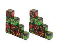 Haofy Set di Dadi Didattici in Plastica a 2 Colori 20 Pezzi per L'apprendimento di Addizioni e Sottrazioni per L'educazione Matematica, Dimensioni 16 Mm