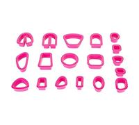 Haofy Set di Formine per Argilla Polimerica da 129 Pezzi con Base Ampia Maneggevolezza Robusta e Bordi più Spessi per Proteggere le Mani, Kit per Creazione di Gioielli per Orecchini Fai-da-te,