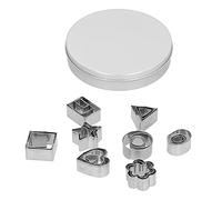 Haofy Set di Formine per Biscotti Fai-da-te per Biscotti e Pasticceria, Stampo per Geometrico in Acciaio Inossidabile da 24 Pezzi per Bambini e Artigianato