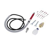 Haofy Set di Micro Smerigliatrici Ad Aria Compressa Kit Robusto e Multifunzionale per i Lavoratori del Settore della Costruzione Navale in Lega di Zinco 1/8 Pollici