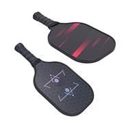 Haofy Set di Racchette Professionali da Pickleball con Tocco Ed Equilibrio Superiori, 2 Racchette e 4 Palline