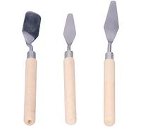 Haofy Set di Spatole, Spatole Dal Design Ergonomico per Pittura a Olio e Arte Multimediale Mista, Perfette per Texture e Lavori su Tela Set di, Acciaio Inossidabile e Legno,