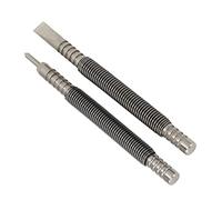 Haofy Set di Strumenti per Chiodi 2 Pezzi in Acciaio Ad Alto Tenore di Carbonio con Design Caricato a Molla Forza di Impatto 3500PSI Punzone a Doppia estremità per Legno, Metallo, Superfici di