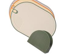 Haofy Set Taglieri, Taglieri In Plastica Double-Face Per Carne E Verdure, 3 Pezzi Con Base Portaoggetti Per La Domestica (#4)