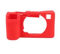 Haofy Shock Assorbtion Camera -Kolejka per A7CII A7Cr: Materiale a Silicone Morbido con Opzioni di Colore Vivente, Offre una Maniglia, Ideale per la Fotografia di Viaggio (rosso)