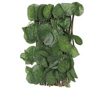 Haofy Siepe Artificiale Recinzione 200x28 Cm Espandibile con Protezione Impermeabile Design in Legno di Salice Siepe Topiaria Artificiale per Schermo Privacy da Giardino, Decorazione da Parete per