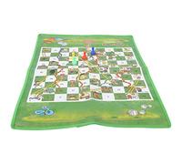 Haofy Snake Chess Snakes and Ladders Game for Kids 60x45 Cm Tappetino in Tessuto Non Tessuto Lavabile Portatile Portatile con Design Vibrante per i Cartoni Animati per il Gioco Esterno per Via di