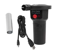 Haofy Soffiatore per Barbecue Portatile, Ventilatore USB, in Alluminio e Plastica, per Griglia a Carbone, Falò e Caminetto, Accessorio da all'Aperto