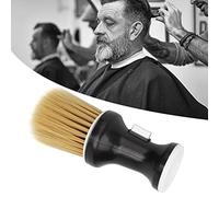 Haofy Spazzola per Acconciature con Setole Fini e Morbide in Nylon per Spolverare il Collo e Dispenser per Talco Spazzola Professionale per Cipria per Uso in Salone, a Casa, in Viaggio, con (BLACK)