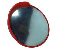 Haofy Specchio Convesso Curvo Grandangolare da 30 Pollici con Supporto Regolabile, Specchio di Sicurezza Resistente Agli Urti per Garage, Negozi (Tipo per esterni (diametro del tubo della colonna:)