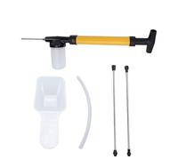 Haofy Spruzzatore per Polvere, Applicatore di Terra Diatomacea di Pompa Efficiente in Plastica in Acciaio Inossidabile da 4 Piedi Erogazione Regolabile 3 modalità per Gran (YELLOW)