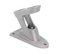 Haofy Staffa Portabandiera a 2 Fori in Lega di Alluminio, Base Ispessita Antiruggine per Montaggio Sicuro della Bandiera con Scatto Nascosto per Esterni, Piccoli Cortili, Vita in (Silver)