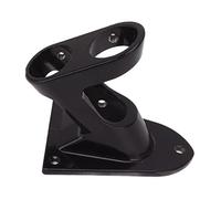 Haofy Staffa Portabandiera a 2 Fori in Lega di Alluminio, Base Ispessita Antiruggine per Montaggio Sicuro della Bandiera con Scatto Nascosto per Esterni, Piccoli Cortili, Vita in (Black)