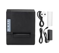 Haofy Stampante Termica per Etichette, Stampante Termica per Ricevute Buffer Dati a Basso Rumore da 80 Mm 220-300 Mm/s Interfaccia LAN USB Comando POS ESC per la Vendita al Dettaglio
